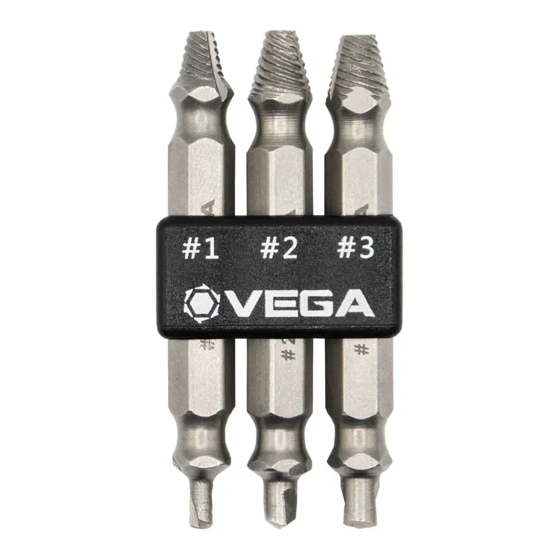 Order Now Vega PROMO 3-Piece Impact Rated Double-Sided Screw Extractor Set