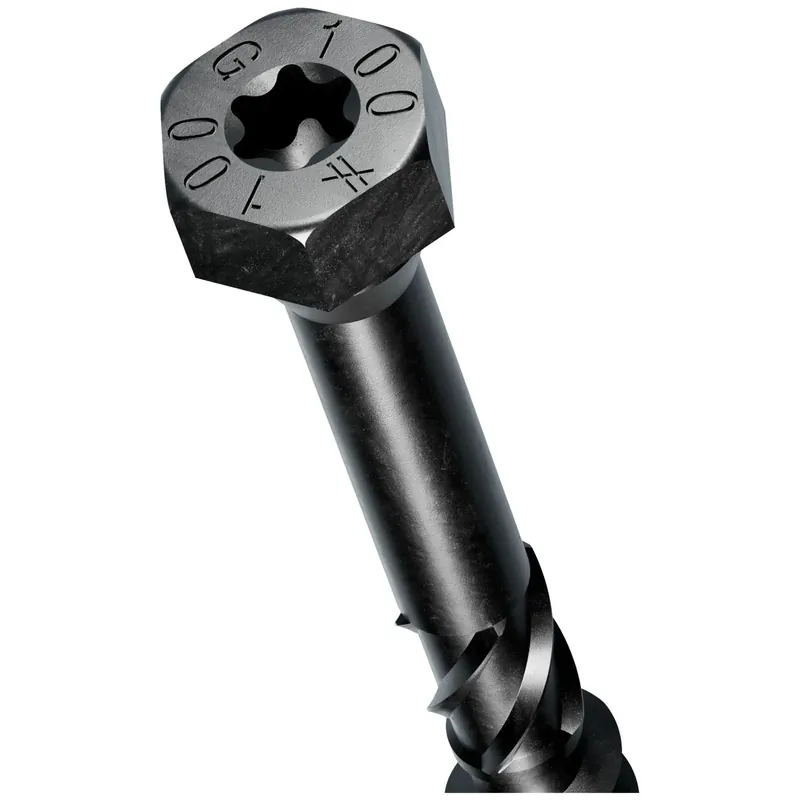 Simpson Strong-Tie SDHR10X100-R25 Strong-Drive SDHR COMBO-HEAD Screw, 10 mm x 100 mm, Black E-Coat, 25-Pack Time-Limited