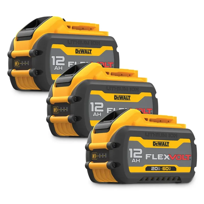 DeWalt DCB612 20V/60V MAX FlexVolt 12.0Ah Battery, 3-Pack Flash Sale