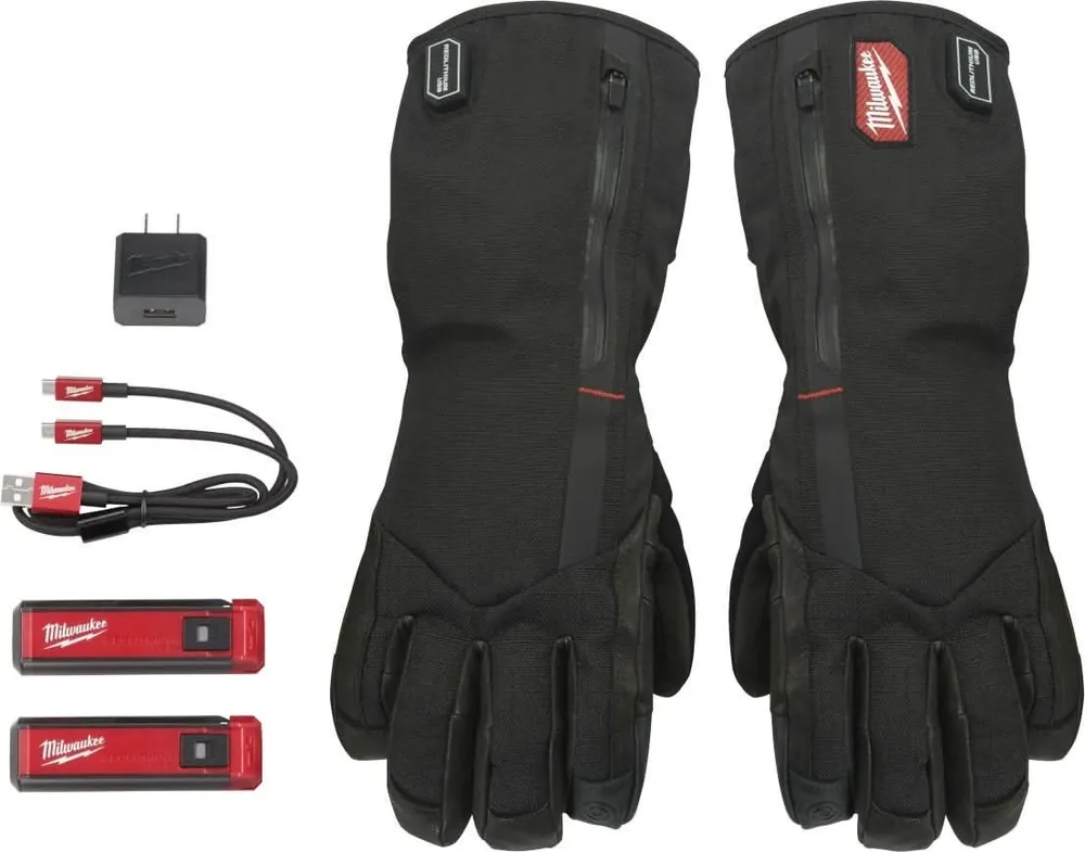 Milwaukee 561-21 RedLithium USB Heated Gloves Kit Next Day Delivery