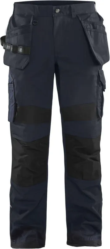 While Supplies Last Blaklader 16911330 Ripstop Pants w/ Utility Pockets, Navy Blue