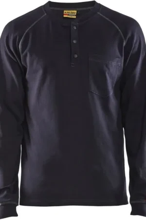 Affordable Blaklader 34911770 FR Henley, Navy Blue