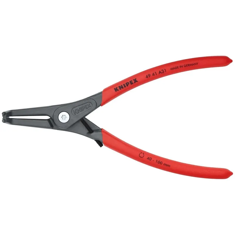 Fast Shipping Knipex 49 41 A31 External 90° Angled Precision Snap Ring Pliers-Limiter