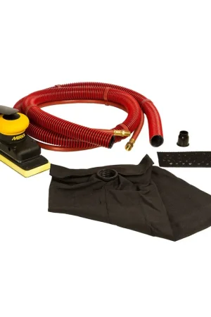 Weekend Sale Mirka MR-38SGV 3-in. x 8-in. Pneumatic Orbital Sander with Self-Generated Vacuum, 3mm Orbit (MR-38SGV)