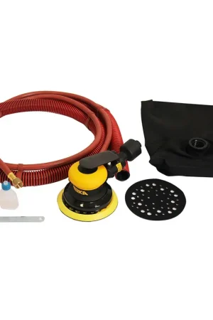 Best Seller Mirka 5-in. 8mm Orbit Pneumatic Random Orbital Sander with Self-Generating Vacuum (MR-508SGV)