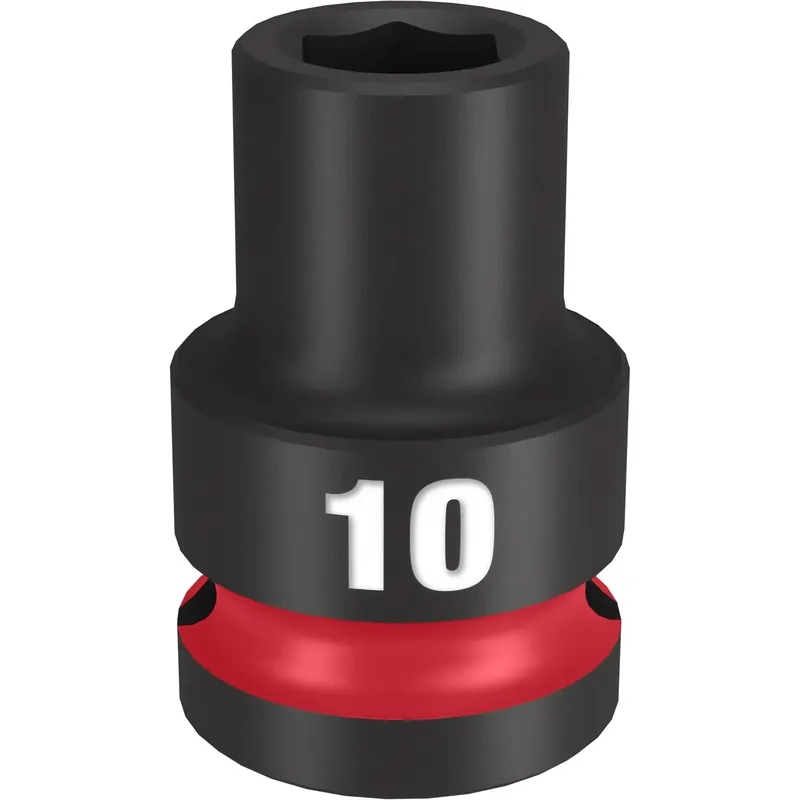 Mega Sale Milwaukee 49-66-6242 SHOCKWAVE Impact Duty 1/2-Inch Drive 10MM Standard 6 Point Socket