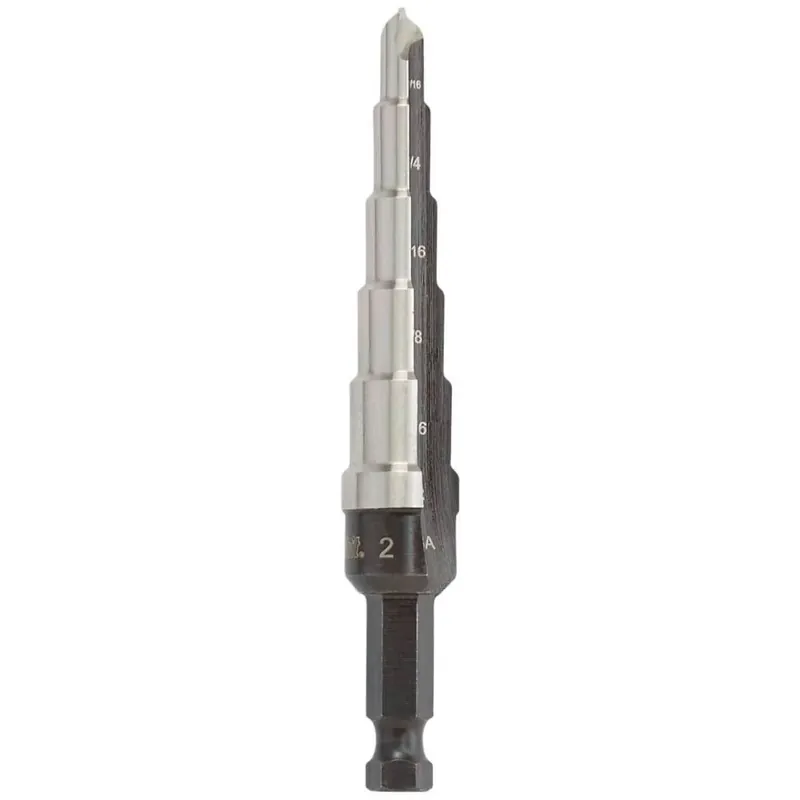 Crafted Irwin 10232 UNIBIT HSS #2 6 Step Drill Bit 2 3/16-in. - 1/2-in.