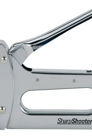 STANLEY TR110 Staple Gun, 84 Magazine, 27/64 in W Crown, 1/4 to 9/16 in L Leg, Steel Staple, Silver Direct From Factory