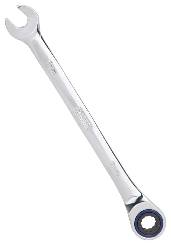 Vulcan PG7MM Combination Wrench, Metric, 7 mm Head, Chrome Vanadium Steel, Polished Mirror Genuine