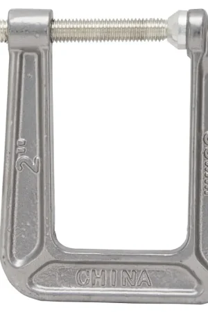 Mega Sale Vulcan 38-123 C-Clamp, 2 in Max Opening Size, 3-1/5 in D Throat, Steel Body, Gray Body