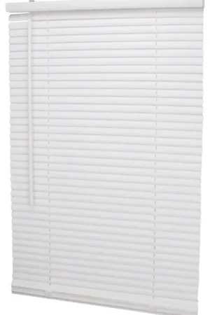 Reduced Price Simple Spaces PVCMB-3A Blind, 64 in L, 27 in W, Vinyl, White