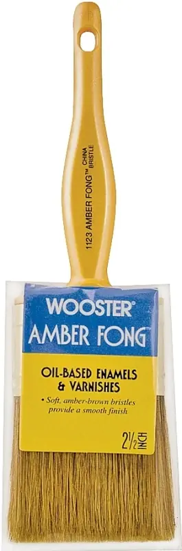 Buy Direct Wooster 1123-2-1/2 Paint Brush, 2-1/2 in W, 2-7/16 in L Bristle, China Bristle, Beaver Tail Handle