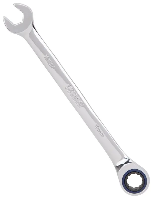 Secure Checkout Vulcan PG10MM Combination Wrench, Metric, 10 mm Head, Chrome Vanadium Steel, Polished Mirror