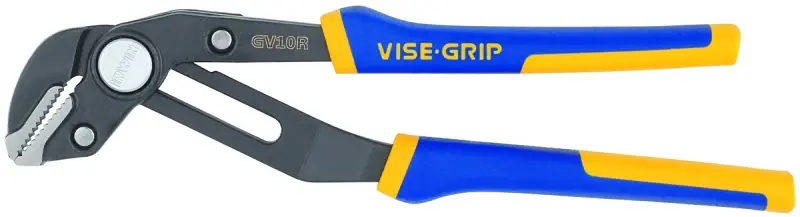New Arrival Irwin 4935096 Groove Lock Pliers, 10 in OAL, 2-1/4 in Jaw Opening, Blue/Yellow Handle, Cushion Grip Handle