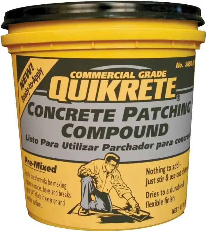 Quikrete 8650-35 Patching Compound, Gray/White, 1 qt Pail Brand New