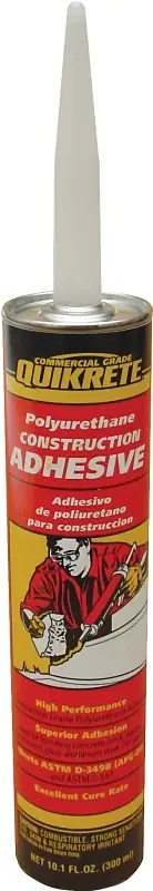 Quikrete 9902-10 Construction Adhesive, Gray, 10.1 oz Caulk Tube Hot Picks