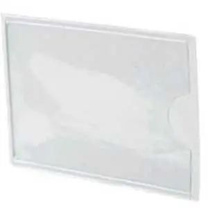 Southern Imperial R-VPT-1252 Tag Pocket, 1-1/4 in W, PVC, Clear, Pack of 25 Genuine