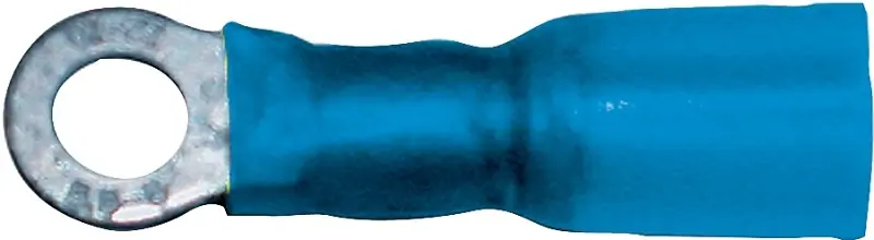 Calterm 65710 Ring Terminal, 16 to 14 AWG Wire, Copper Contact, Tin, Blue, 10/PK Brand New
