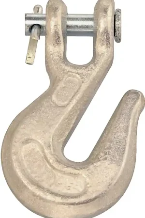 Campbell T9501624 Clevis Grab Hook, 3/8 in, 5400 lb Working Load, 43 Grade, Steel, Zinc Trusted Brand