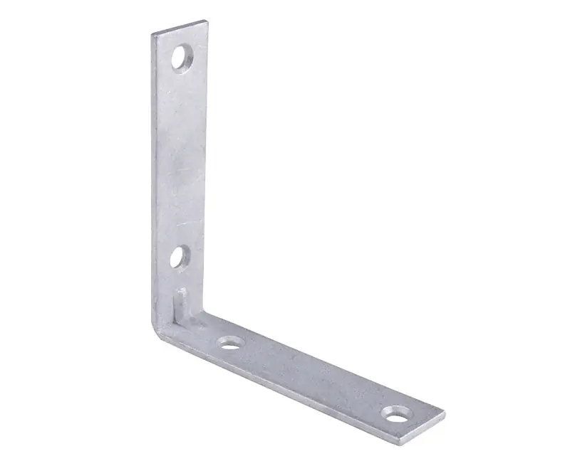 ProSource CB-G04-C4PS Corner Brace, 4 in L, 4 in W, 7/8 in H, Galvanized Steel, Galvanized, 3.1 mm Thick Material Shop Now