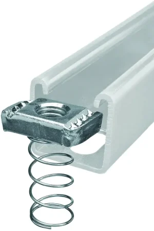In Demand SuperStrut 100 Series ZA1001/2EG-10 Spring Nut, 1/2 in, Steel, Galvanized