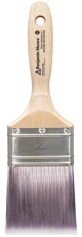 Benjamin Moore U60030-017 Paint Brush, Firm Brush, Nylon/Polyester Bristle, Beavertail Handle Best Seller
