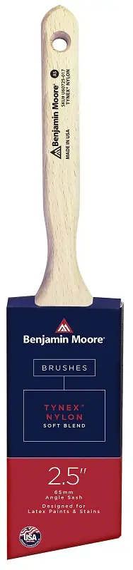Benjamin Moore U60725-017 Paint Brush, Soft Brush, 2-15/16 in L Bristle, Nylon/Tynex Bristle, Angle Sash Handle Low Price