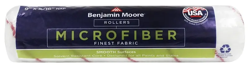 Benjamin Moore U65900-018 Roller Cover, 5/16 in Thick Nap, 9 in L, Microfiber Cover Secure Checkout