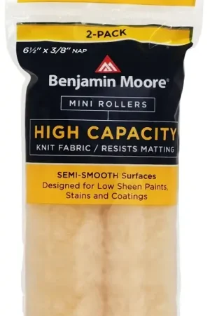 Benjamin Moore U66501-018 Mini Roller Cover, 3/8 in Thick Nap, 6-1/2 in L, Wool Cover, Buff Weekend Sale