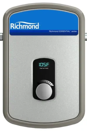 Best Choice Richmond Essential Series RMTEX-08 Electric Water Heater, 33 A, 240 V, 8 kW, 0.998 % Energy Efficiency, 1 to 4 gpm